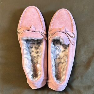 Cole Haan Women's Pink Suede Moccasins